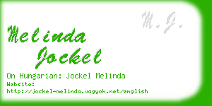 melinda jockel business card